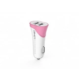 Автомобильное зарядное устройство Ldnio C332 5V/3.4А 2 USB plus Micro USB кабель бело-голубое