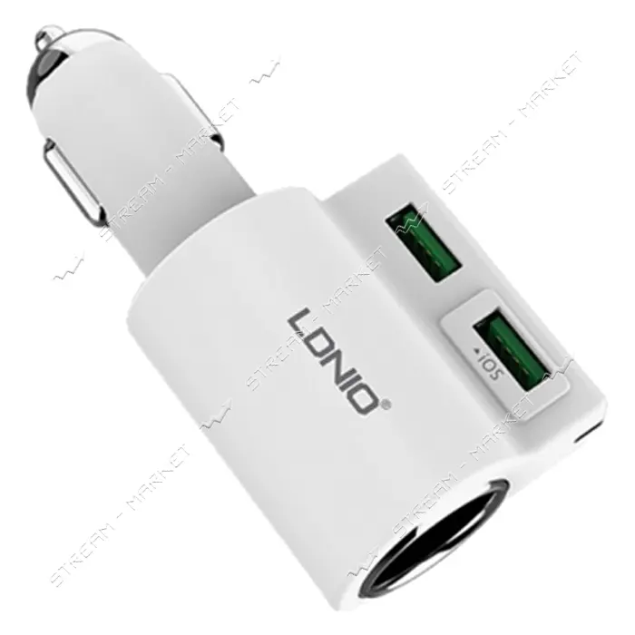 Автомобильное зарядное устройство Ldnio CM10 5V/4.2А 2 USB белое