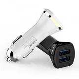 Автомобильное зарядное устройство Ldnio DL-219 5V/2.1А 2 USB plus Lightning кабель черное           