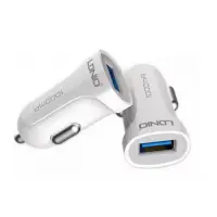 Автомобильное зарядное устройство Ldnio DL-C17 5V/1А 1 USB plus Lightning кабель белое