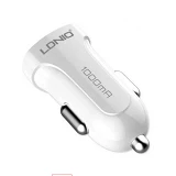 Автомобильное зарядное устройство Ldnio DL-C17 5V/1А 1 USB plus Lightning кабель белое              