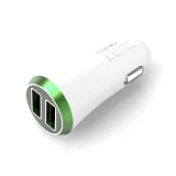 Автомобильное зарядное устройство Ldnio DL-C27 5V/3.4А 2 USB бело-зеленое