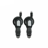 Автомобильное зарядное устройство Ozio CN23 5V/1А 1 USB plus Micro USB кабель черное                