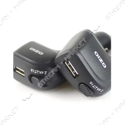 Автомобильное зарядное устройство Ozio E-CG34 Dual 5V/2.4А 1 USB черное