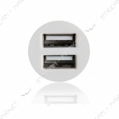 Автомобильное зарядное устройство Ozio EK30 5V/2.1А 2 USB белое