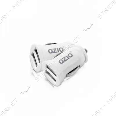 Автомобильное зарядное устройство Ozio EK30 5V/2.1А 2 USB белое