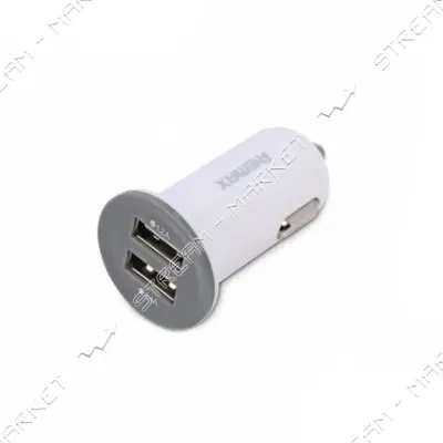 Автомобильное зарядное устройство Remax RCC-201Mini  5V/2.1А 2 USB белое                            