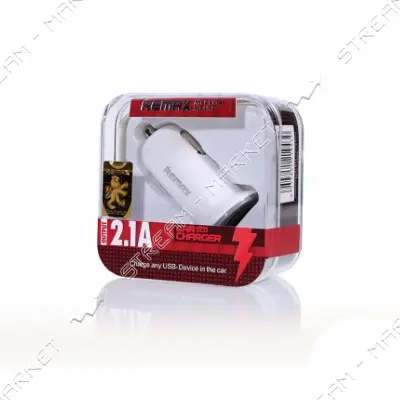 Автомобильное зарядное устройство Remax RCC-201Mini  5V/2.1А 2 USB белое                            