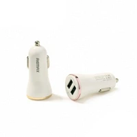 Автомобильное зарядное устройство Remax RCC206 Dolfin 5V/2.4А 2 USB белое                           