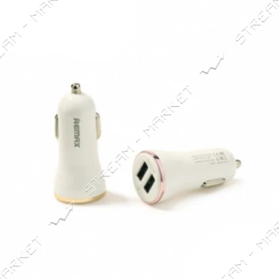 Автомобильное зарядное устройство Remax RCC206 Dolfin 5V/2.4А 2 USB белое                           