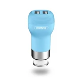 Автомобильное зарядное устройство Remax RCC207 Flinc 5V/2.4А 2 USB голубое