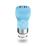 Автомобильное зарядное устройство Remax RCC207 Flinc 5V/2.4А 2 USB голубое