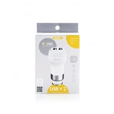 Автомобильное зарядное устройство Remax RCC207 Flinc 5V/2.4А 2 USB белое                            