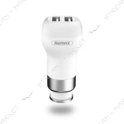 Автомобильное зарядное устройство Remax RCC207 Flinc 5V/2.4А 2 USB белое                            