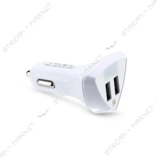 Автомобильное зарядное устройство Remax RCC208 Aliens 5V/2.4А 2USB белое                            