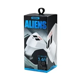 Автомобильное зарядное устройство Remax RCC208 Aliens 5V/2.4А 2USB белое                            