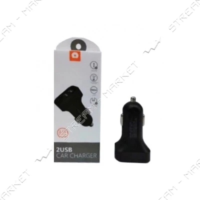Автомобильное зарядное устройство Wuw C70 5V/2.1А 2USB черное