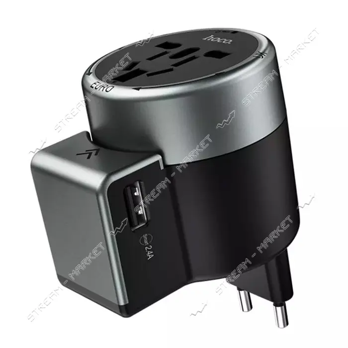 Сетевое зарядное устройство Hoco AC4 Dual por 2A 2USB черное                                        