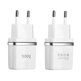 Сетевое зарядное устройство Hoco C11 1A 1USB плюс кабель Lightning USB белое