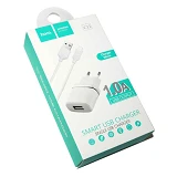 Сетевое зарядное устройство Hoco C11 1A 1USB плюс кабель Micro USB белое