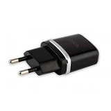 Сетевое зарядное устройство Hoco C12 2.4A 2USB черное
