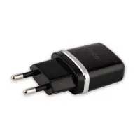 Сетевое зарядное устройство Hoco C12 2.4A 2USB черное                                               