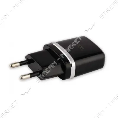 Сетевое зарядное устройство Hoco C12 2.4A 2USB черное
