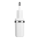 Сетевое зарядное устройство Hoco C12 2.4A 2USB белое                                                