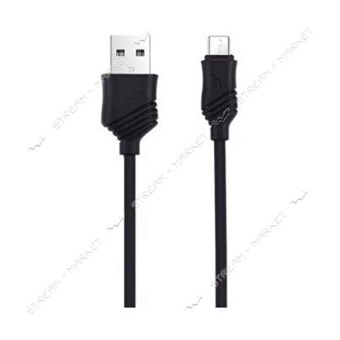 Сетевое зарядное устройство Hoco C12 2.4A 2USB плюс кабель Micro USB черное                         