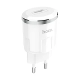 Сетевое зарядное устройство Hoco C37A Thunder 2.4A 1USB белое                                       