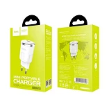 Сетевое зарядное устройство Hoco C37A Thunder 2.4A 1USB белое                                       
