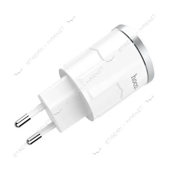 Сетевое зарядное устройство Hoco C37A Thunder 2.4A 1USB белое                                       