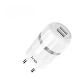 Сетевое зарядное устройство Hoco C41A Wisdom 2.4A 2USB белое