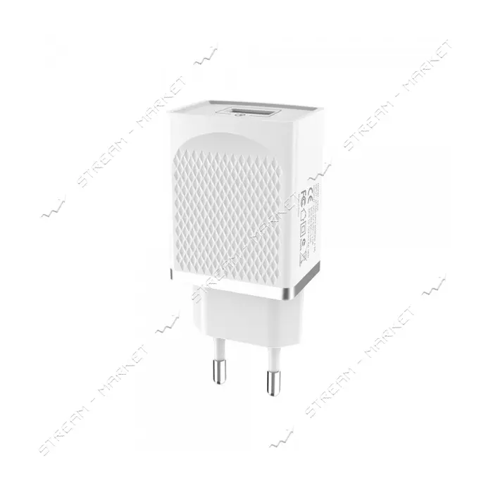 Сетевое зарядное устройство Hoco C42A Vast power QC3.0 3A 1USB белое