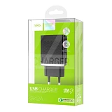 Сетевое зарядное устройство Hoco C42A Vast power QC3.0 3A 1USB черное                               