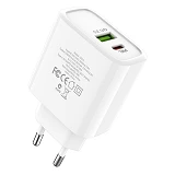 Сетевое зарядное устройство Hoco C57A 3A 2USB белое                                                 