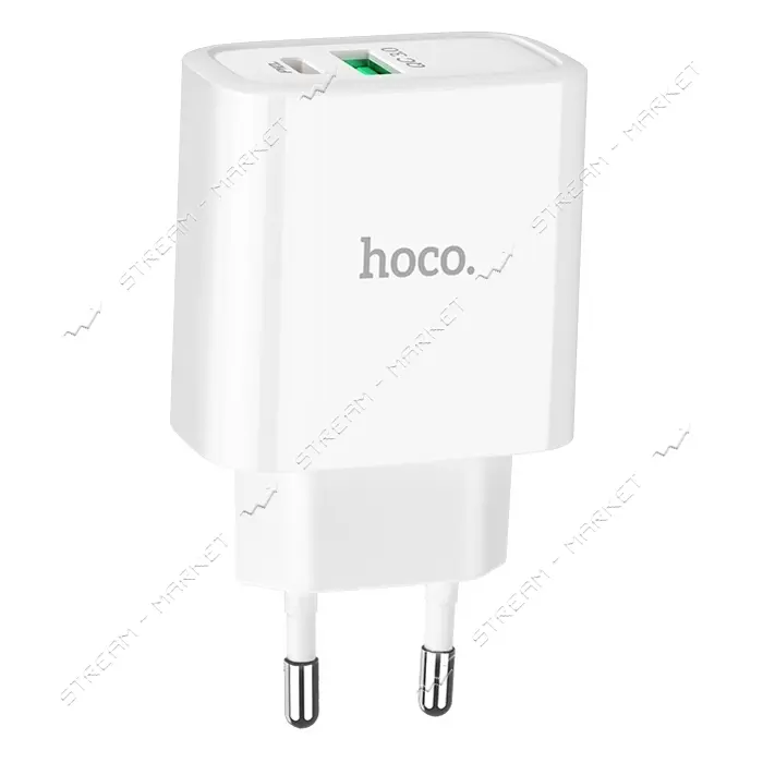 Сетевое зарядное устройство Hoco C57A 3A 2USB белое                                                 
