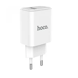 Сетевое зарядное устройство Hoco C61A Victoria 2.1A 1USB белое