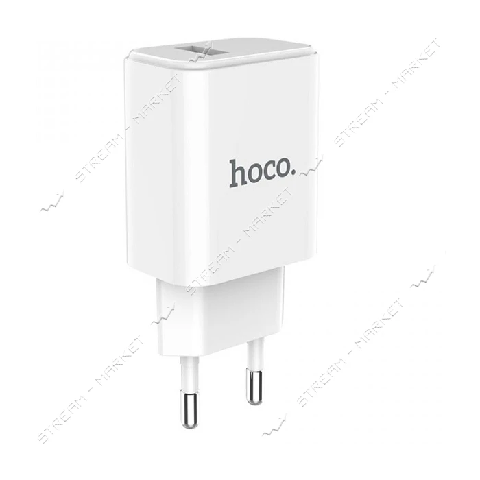 Сетевое зарядное устройство Hoco C61A Victoria 2.1A 1USB белое