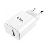 Сетевое зарядное устройство Hoco C61A Victoria 2.1A 1USB белое