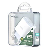 Сетевое зарядное устройство Hoco C76A Plus Speed source PD20W белое                                 