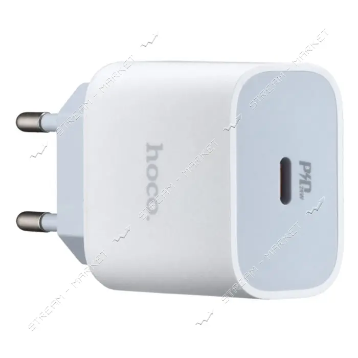 Сетевое зарядное устройство Hoco C76A Plus Speed source PD20W белое                                 