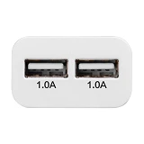 Сетевое зарядное устройство Hoco UH202 smart charger 2.1A 2USB белое