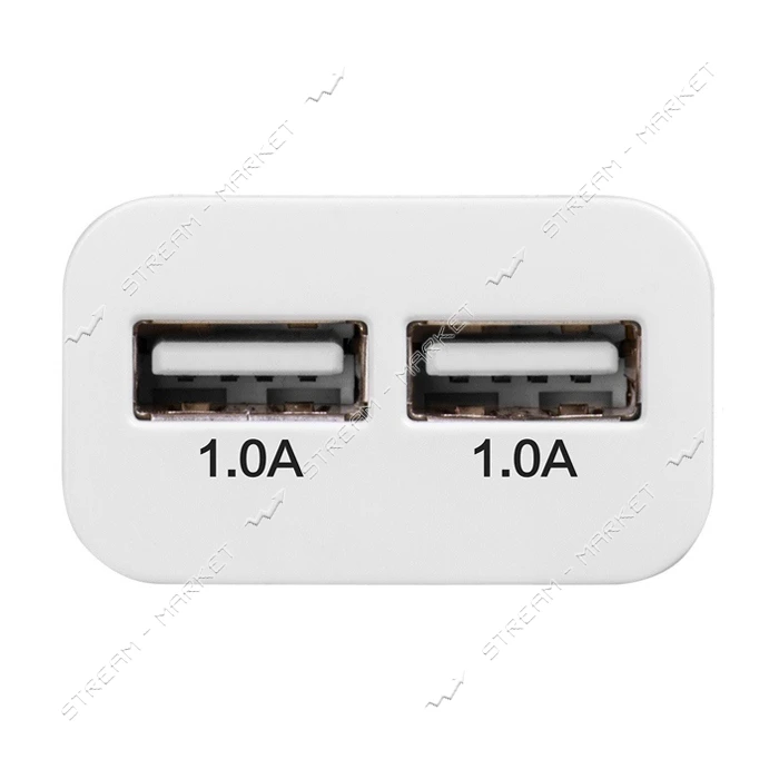 Сетевое зарядное устройство Hoco UH202 smart charger 2.1A 2USB белое
