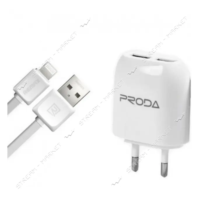Сетевое зарядное устройство Remax Proda RP-U21 2.1A 1USB белое
