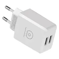 Сетевое зарядное устройство Wuw C58 2.1A 2USB белое                                                 