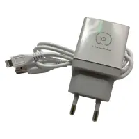 Сетевое зарядное устройство Wuw Т23 2.1A 2USB плюс кабель Lightning USB белое