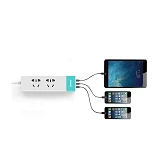 Удлинитель Remax RU-S3 10A 2500W 2/1.5м  белый/розовый                                              