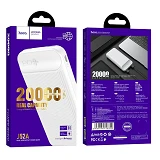 Портативное зарядное устройство Hoco J52А 2USB 20000mAh белое