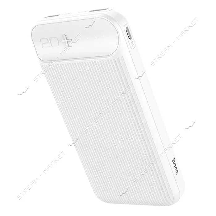 Портативное зарядное устройство Hoco J52А 2USB 20000mAh белое